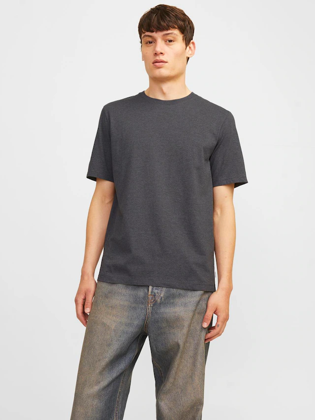 Jack & Jones Rundhalsshirt »JJEORGANIC MELANGE TEE SS O-NECK NOOS« Baumwollmischung, regular fit