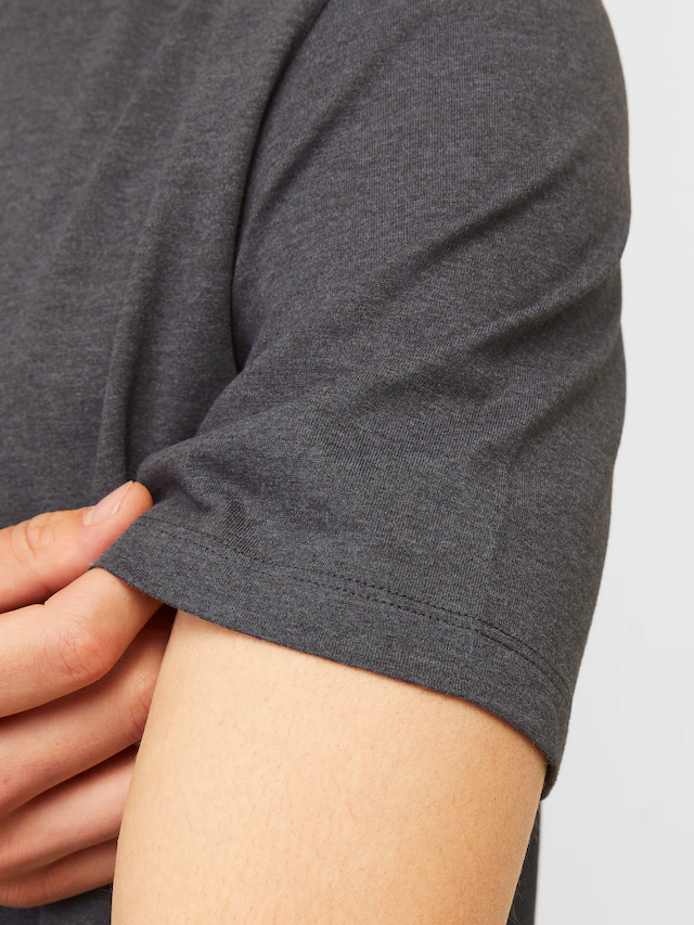 Jack & Jones Rundhalsshirt »JJEORGANIC MELANGE TEE SS O-NECK NOOS« Baumwollmischung, regular fit