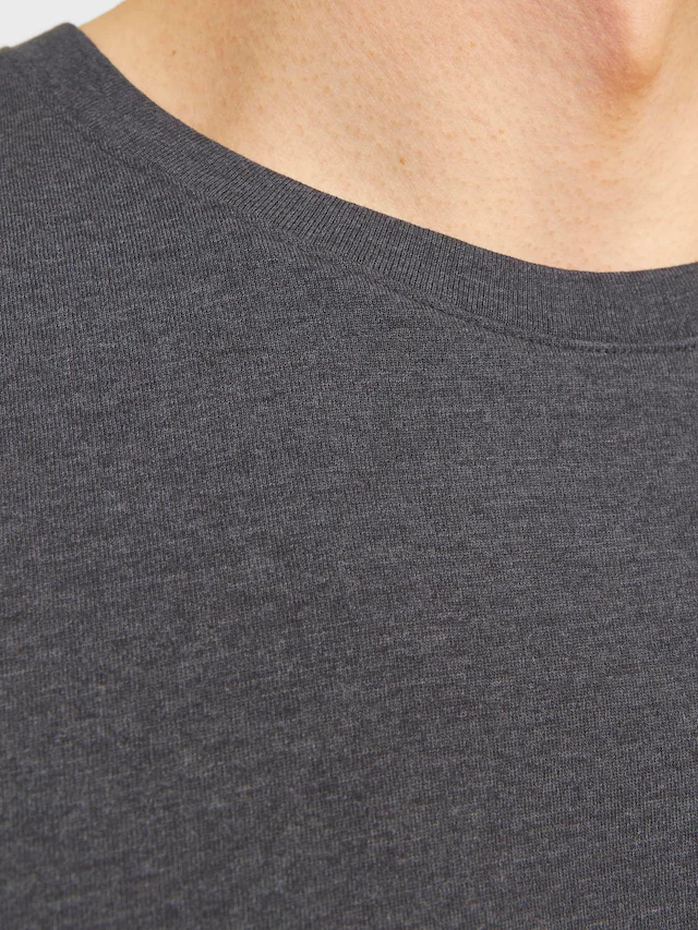 Jack & Jones Rundhalsshirt »JJEORGANIC MELANGE TEE SS O-NECK NOOS« Baumwollmischung, regular fit