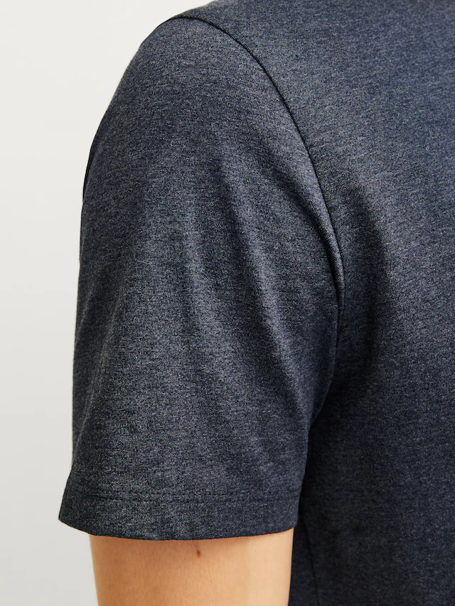 Jack & Jones Rundhalsshirt »JJEORGANIC MELANGE TEE SS O-NECK NOOS« Baumwollmischung, regular fit