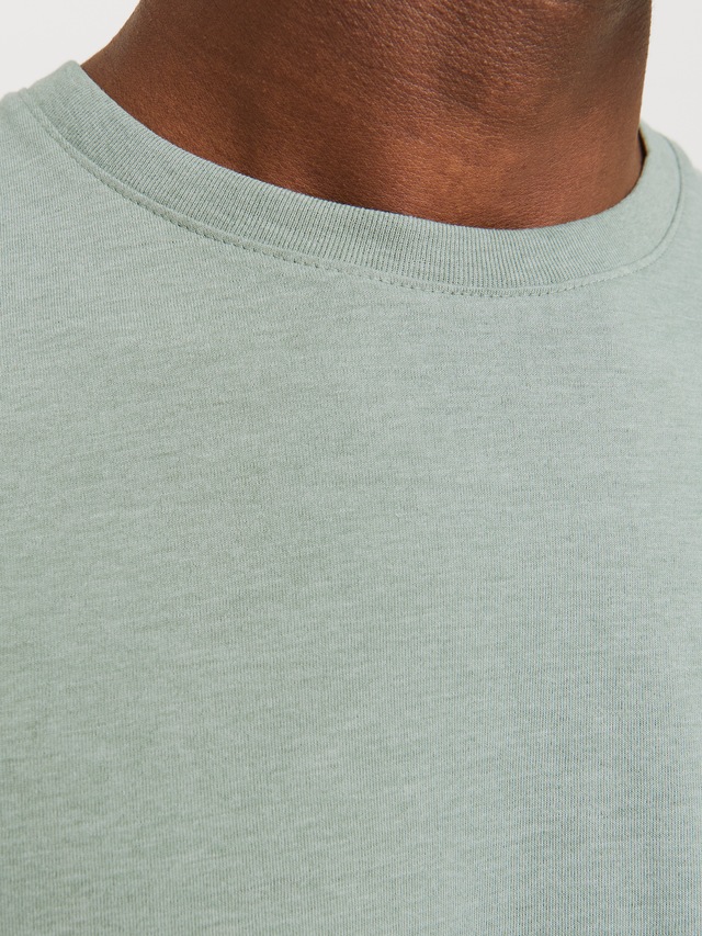 Jack & Jones Rundhalsshirt »JJEORGANIC MELANGE TEE SS O-NECK NOOS« Baumwollmischung, regular fit