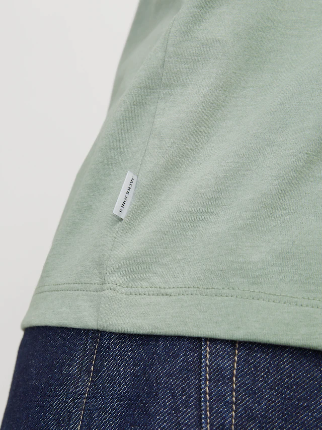 Jack & Jones Rundhalsshirt »JJEORGANIC MELANGE TEE SS O-NECK NOOS« Baumwollmischung, regular fit