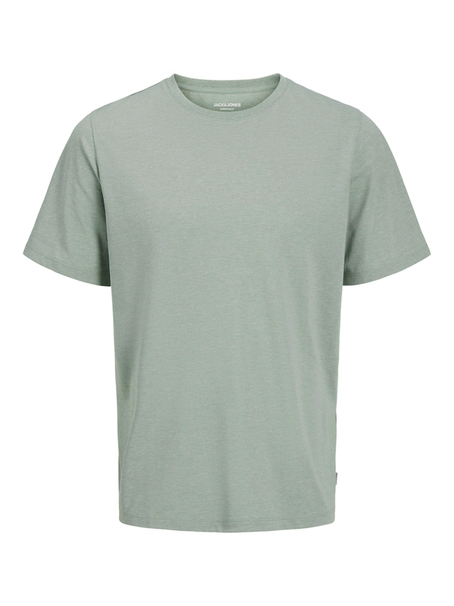 Jack & Jones Rundhalsshirt »JJEORGANIC MELANGE TEE SS O-NECK NOOS« Baumwollmischung, regular fit
