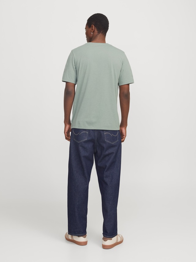 Jack & Jones Rundhalsshirt »JJEORGANIC MELANGE TEE SS O-NECK NOOS« Baumwollmischung, regular fit