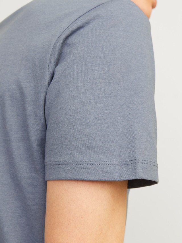 Jack & Jones Rundhalsshirt »JJEORGANIC MELANGE TEE SS O-NECK NOOS« Baumwollmischung, regular fit