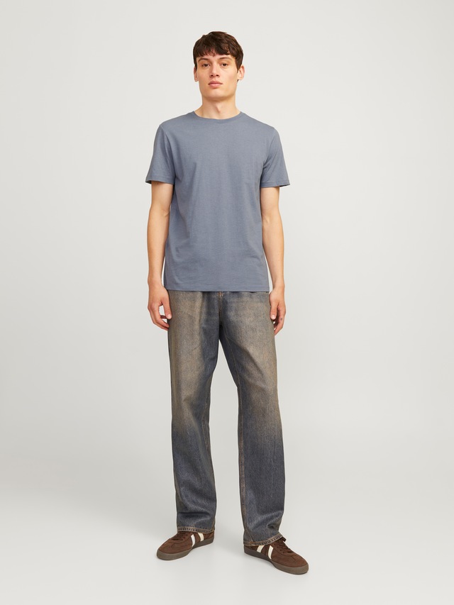 Jack & Jones Rundhalsshirt »JJEORGANIC MELANGE TEE SS O-NECK NOOS« Baumwollmischung, regular fit