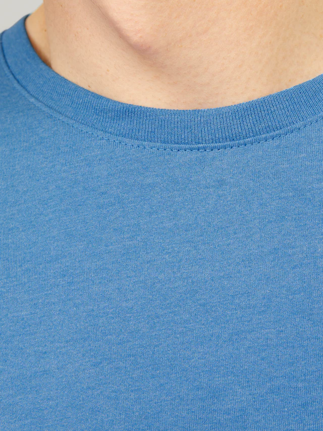 Jack & Jones Rundhalsshirt »JJEORGANIC MELANGE TEE SS O-NECK NOOS« Baumwollmischung, regular fit