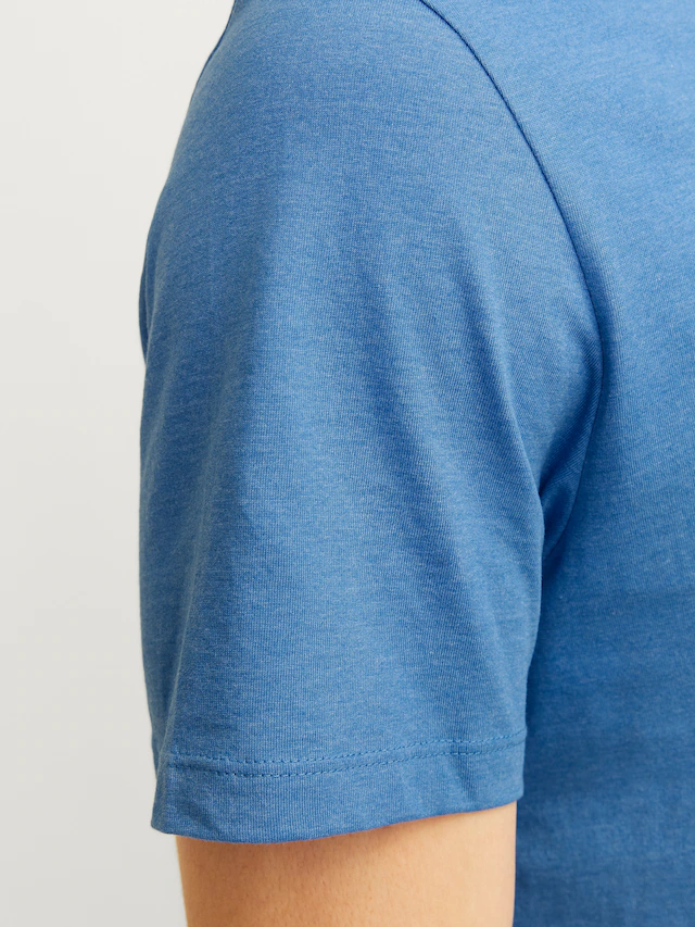Jack & Jones Rundhalsshirt »JJEORGANIC MELANGE TEE SS O-NECK NOOS« Baumwollmischung, regular fit
