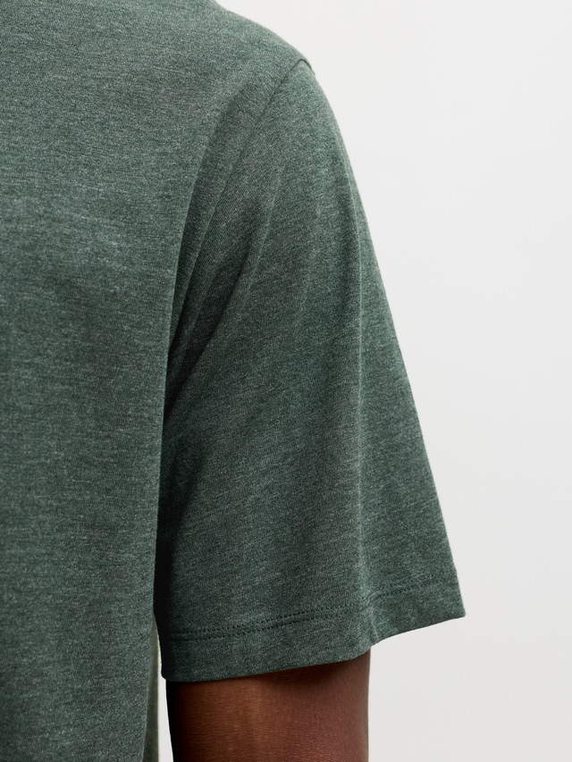 Jack & Jones Rundhalsshirt »JJEORGANIC MELANGE TEE SS O-NECK NOOS« Baumwollmischung, regular fit