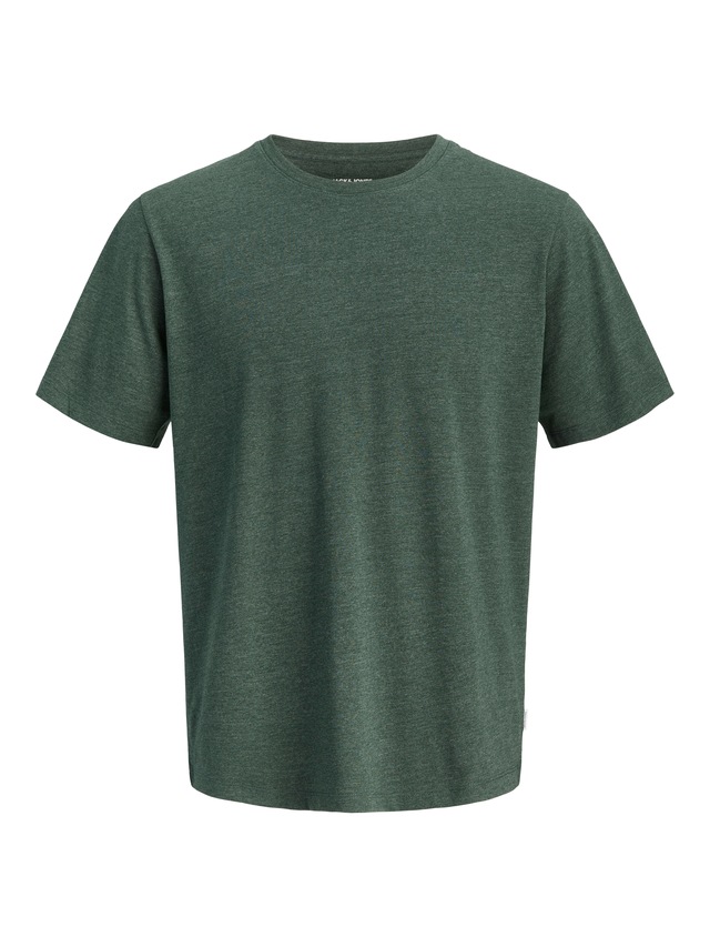 Jack & Jones Rundhalsshirt »JJEORGANIC MELANGE TEE SS O-NECK NOOS« Baumwollmischung, regular fit