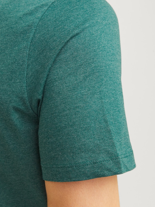 Jack & Jones Rundhalsshirt »JJEORGANIC MELANGE TEE SS O-NECK NOOS« Baumwollmischung, regular fit