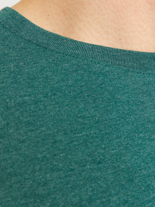 Jack & Jones Rundhalsshirt »JJEORGANIC MELANGE TEE SS O-NECK NOOS« Baumwollmischung, regular fit