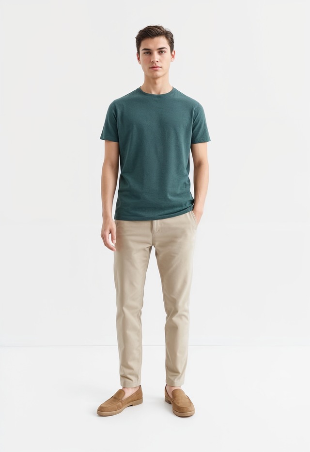 Jack & Jones Rundhalsshirt »JJEORGANIC MELANGE TEE SS O-NECK NOOS« Baumwollmischung, regular fit