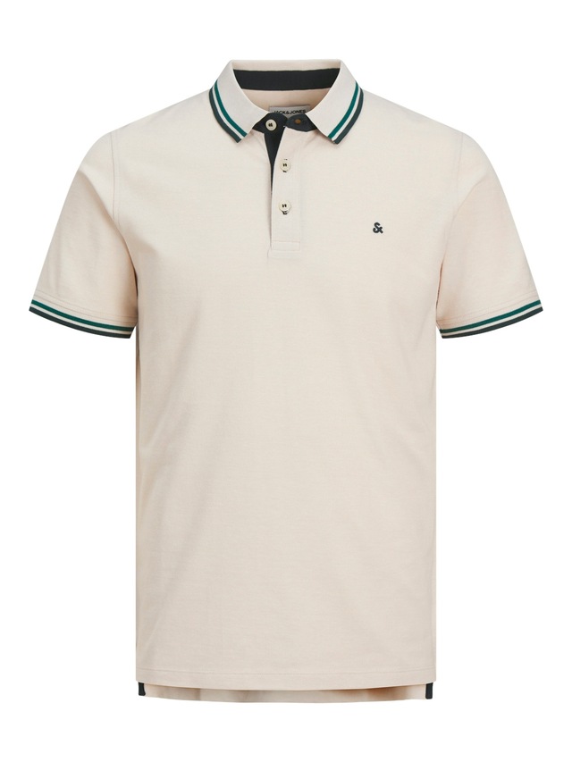 Jack & Jones Poloshirt »JJEPAULOS Poloshirt mit klassischem Kragen und figurbetonter Form« Logostickerei, modisch, schmal, Baumwolle, Polokragen