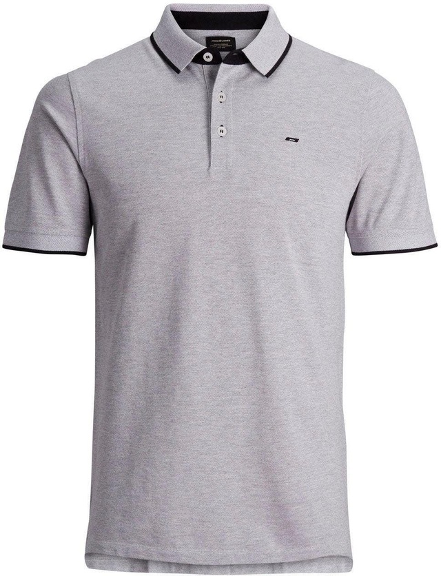 Jack & Jones Poloshirt »JJEPAULOS Poloshirt mit klassischem Kragen und figurbetonter Form« Logostickerei, modisch, schmal, Baumwolle, Polokragen