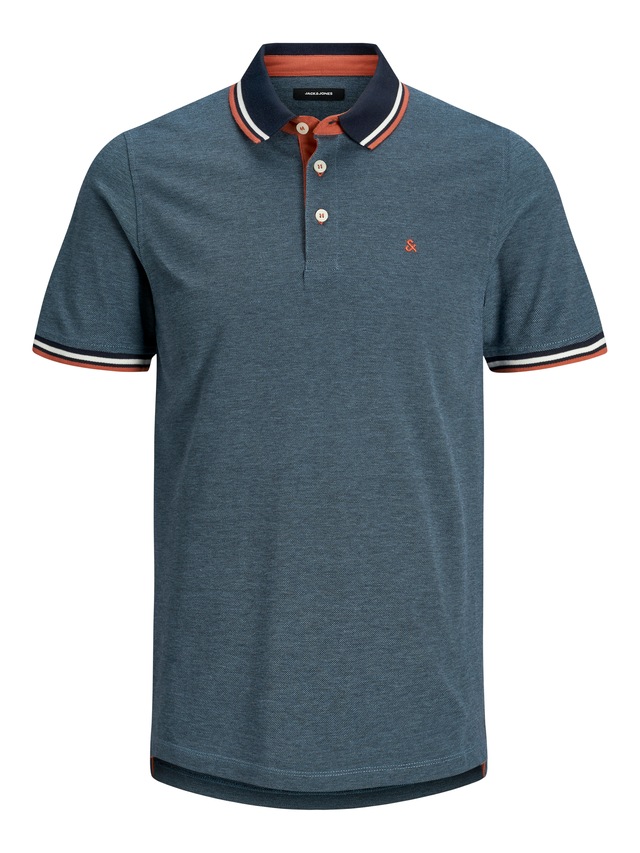Jack & Jones Poloshirt »JJEPAULOS Poloshirt mit klassischem Kragen und figurbetonter Form« Logostickerei, modisch, schmal, Baumwolle, Polokragen