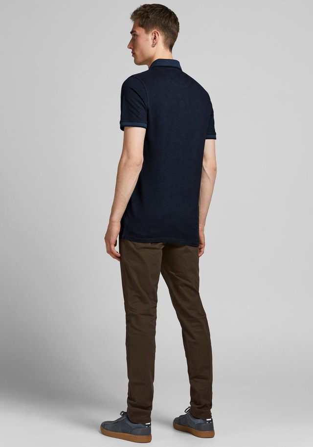 Jack & Jones Poloshirt »JJEPAULOS Poloshirt mit klassischem Kragen und figurbetonter Form« Logostickerei, modisch, schmal, Baumwolle, Polokragen