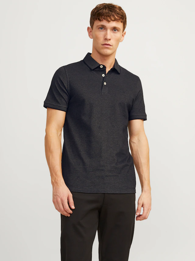 Jack & Jones Poloshirt »JJEPAULOS Poloshirt mit klassischem Kragen und figurbetonter Form« Logostickerei, modisch, schmal, Baumwolle, Polokragen