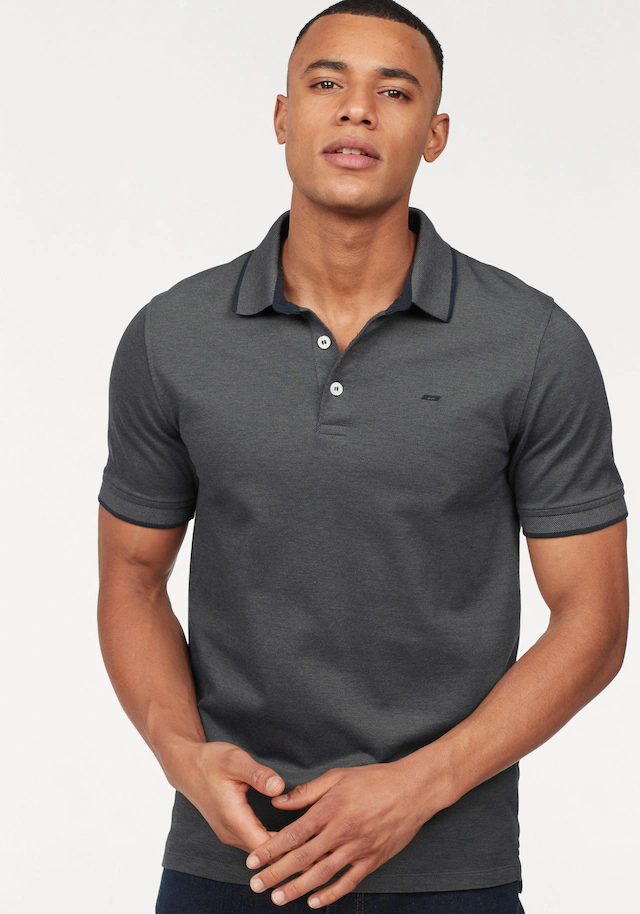 Jack & Jones Poloshirt »JJEPAULOS Poloshirt mit klassischem Kragen und figurbetonter Form« Logostickerei, modisch, schmal, Baumwolle, Polokragen