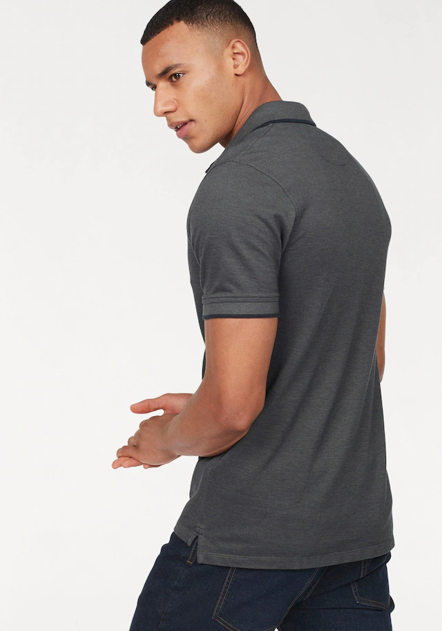 Jack & Jones Poloshirt »JJEPAULOS Poloshirt mit klassischem Kragen und figurbetonter Form« Logostickerei, modisch, schmal, Baumwolle, Polokragen