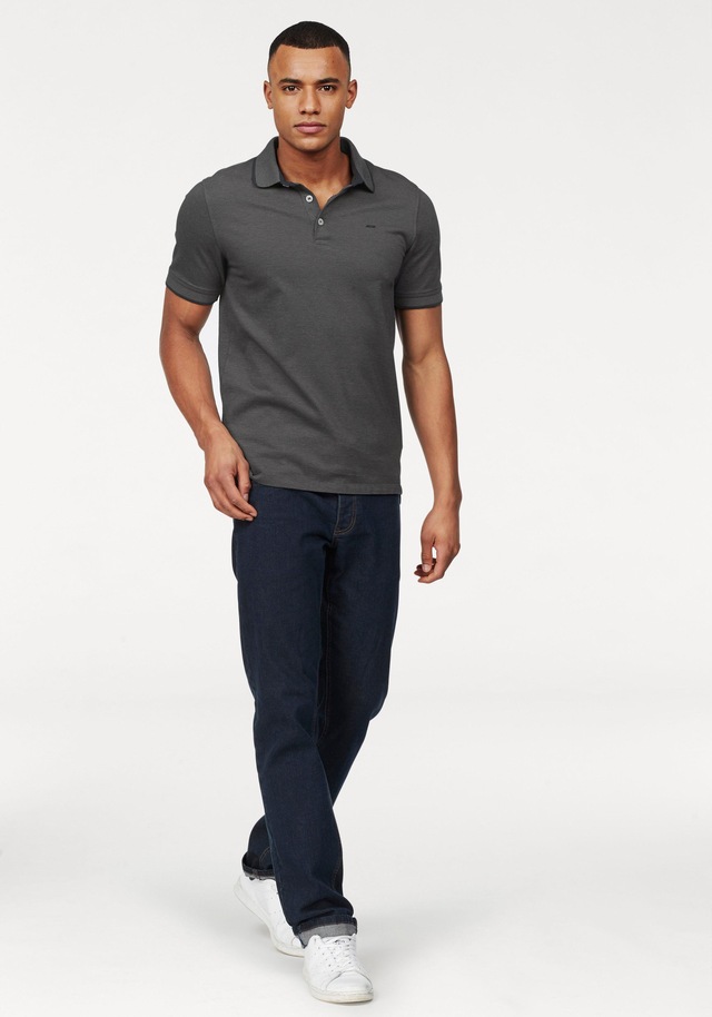 Jack & Jones Poloshirt »JJEPAULOS Poloshirt mit klassischem Kragen und figurbetonter Form« Logostickerei, modisch, schmal, Baumwolle, Polokragen