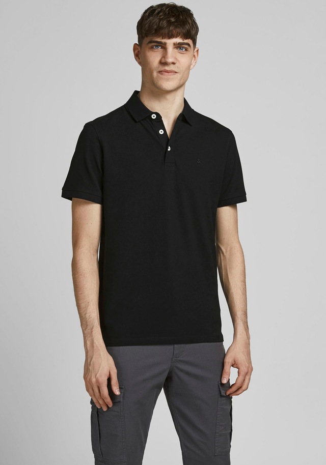 Jack & Jones Poloshirt »JJEPAULOS Poloshirt mit klassischem Kragen und figurbetonter Form« Logostickerei, modisch, schmal, Baumwolle, Polokragen