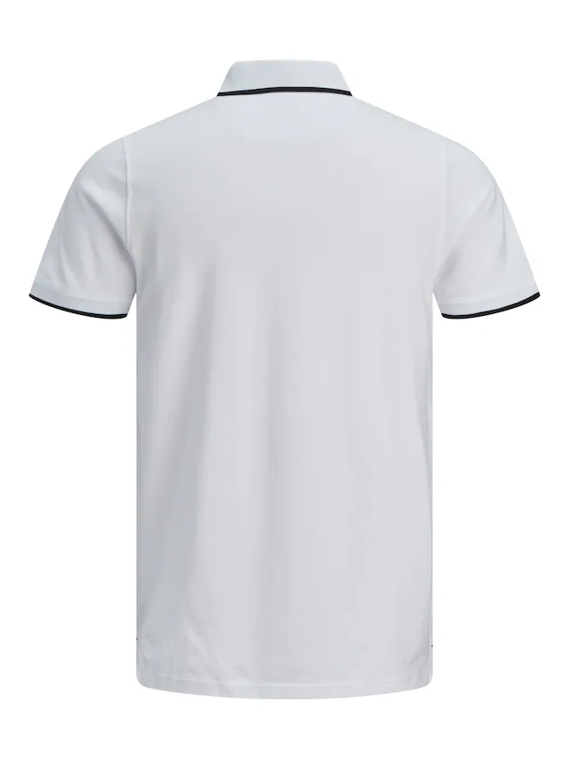 Jack & Jones Poloshirt »JJEPAULOS Poloshirt mit klassischem Kragen und figurbetonter Form« Logostickerei, modisch, schmal, Baumwolle, Polokragen