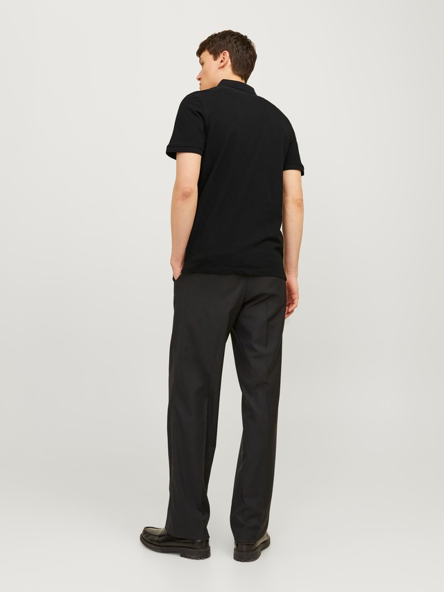 Jack & Jones Poloshirt »JJEPAULOS Poloshirt mit klassischem Kragen und figurbetonter Form« Logostickerei, modisch, schmal, Baumwolle, Polokragen