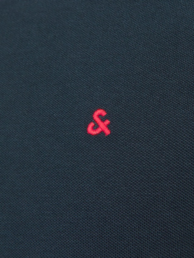 Jack & Jones Poloshirt »JJEPAULOS Poloshirt mit klassischem Kragen und figurbetonter Form« Logostickerei, modisch, schmal, Baumwolle, Polokragen