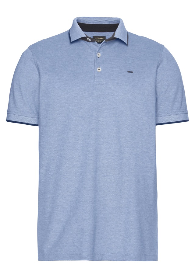 Jack & Jones Poloshirt »JJEPAULOS Poloshirt mit klassischem Kragen und figurbetonter Form« Logostickerei, modisch, schmal, Baumwolle, Polokragen