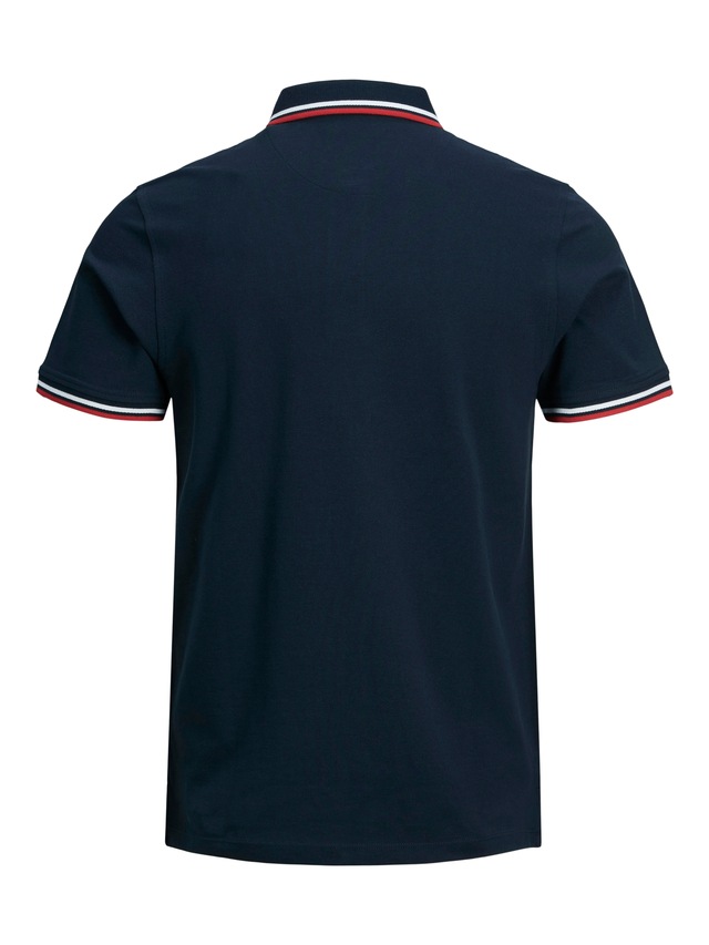 Jack & Jones Poloshirt »JJEPAULOS Poloshirt mit klassischem Kragen und figurbetonter Form« Logostickerei, modisch, schmal, Baumwolle, Polokragen