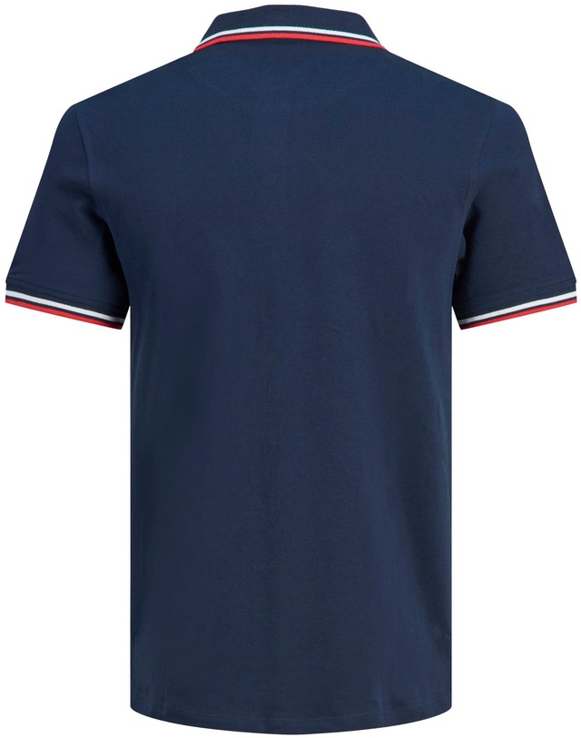 Jack & Jones Poloshirt »JJEPAULOS Poloshirt mit klassischem Kragen und figurbetonter Form« Logostickerei, modisch, schmal, Baumwolle, Polokragen