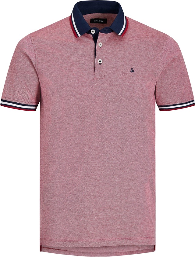 Jack & Jones Poloshirt »JJEPAULOS Poloshirt mit klassischem Kragen und figurbetonter Form« Logostickerei, modisch, schmal, Baumwolle, Polokragen