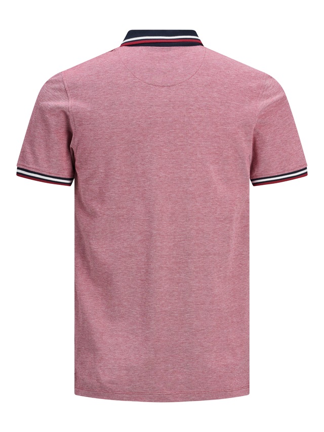 Jack & Jones Poloshirt »JJEPAULOS Poloshirt mit klassischem Kragen und figurbetonter Form« Logostickerei, modisch, schmal, Baumwolle, Polokragen