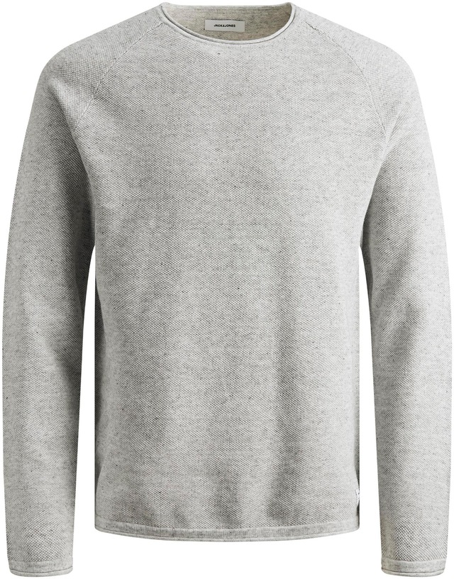 Jack & Jones Rundhalspullover »JJEHILL KNIT CREW NECK NOOS« Baumwolle, regular fit