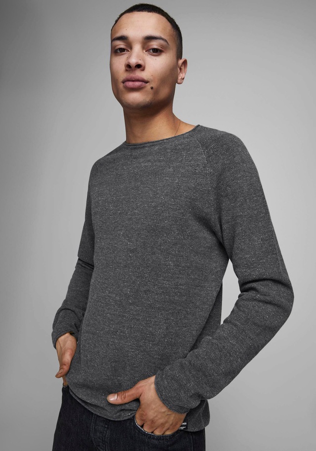 Jack & Jones Rundhalspullover »JJEHILL KNIT CREW NECK NOOS« Baumwolle, regular fit