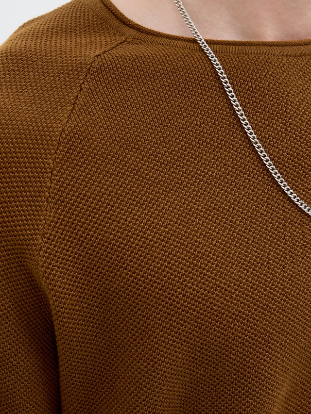 Jack & Jones Rundhalspullover »JJEHILL KNIT CREW NECK NOOS« Baumwolle, regular fit