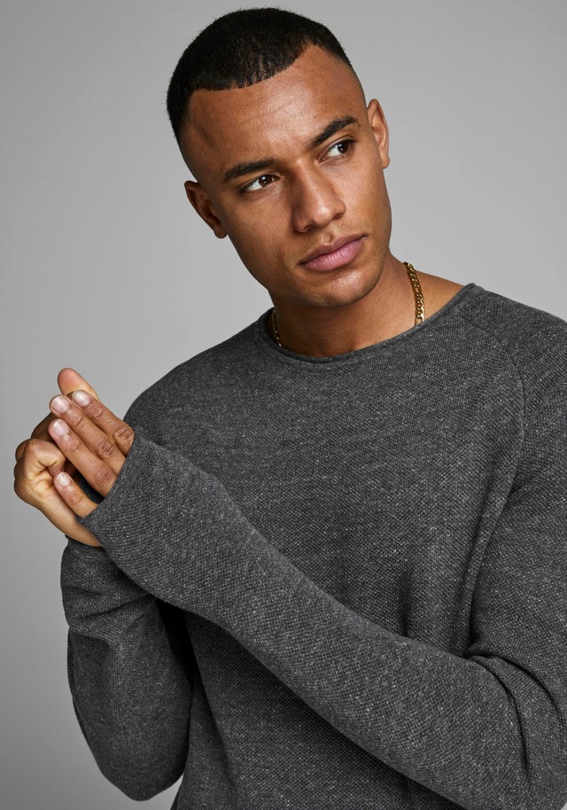 Jack & Jones Rundhalspullover »JJEHILL KNIT CREW NECK NOOS« Baumwolle, regular fit