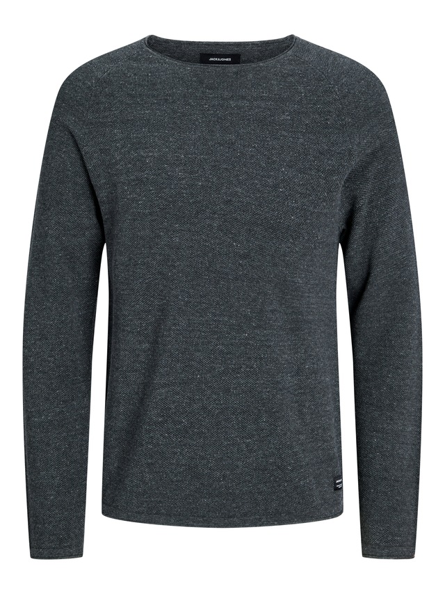 Jack & Jones Rundhalspullover »JJEHILL KNIT CREW NECK NOOS« Baumwolle, regular fit