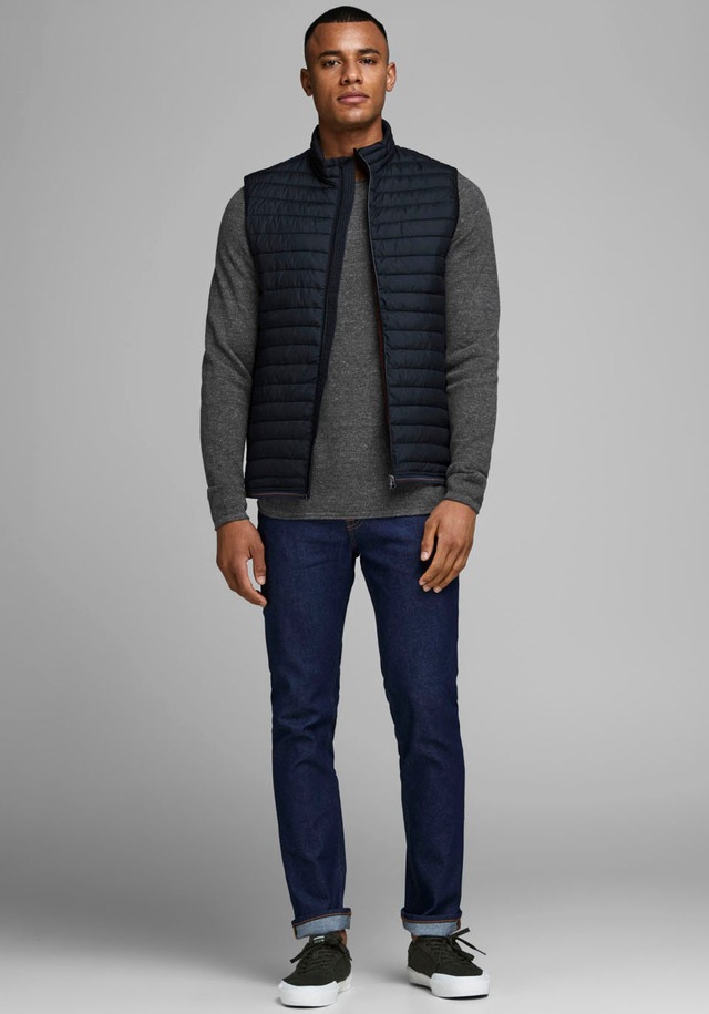 Jack & Jones Rundhalspullover »JJEHILL KNIT CREW NECK NOOS« Baumwolle, regular fit