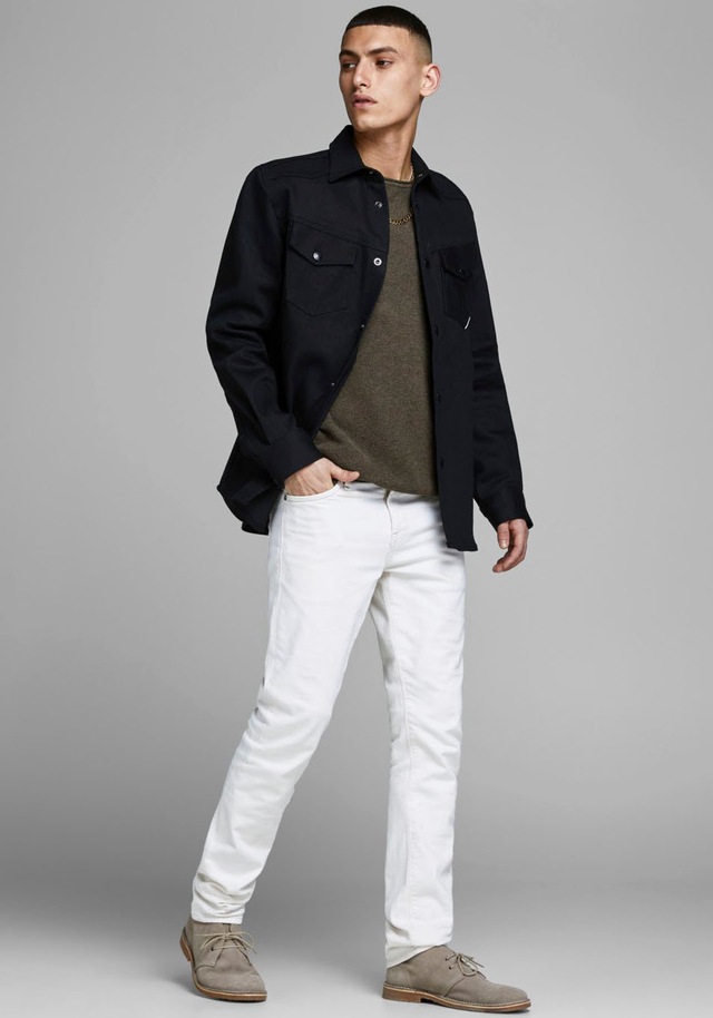 Jack & Jones Rundhalspullover »JJEHILL KNIT CREW NECK NOOS« Baumwolle, regular fit