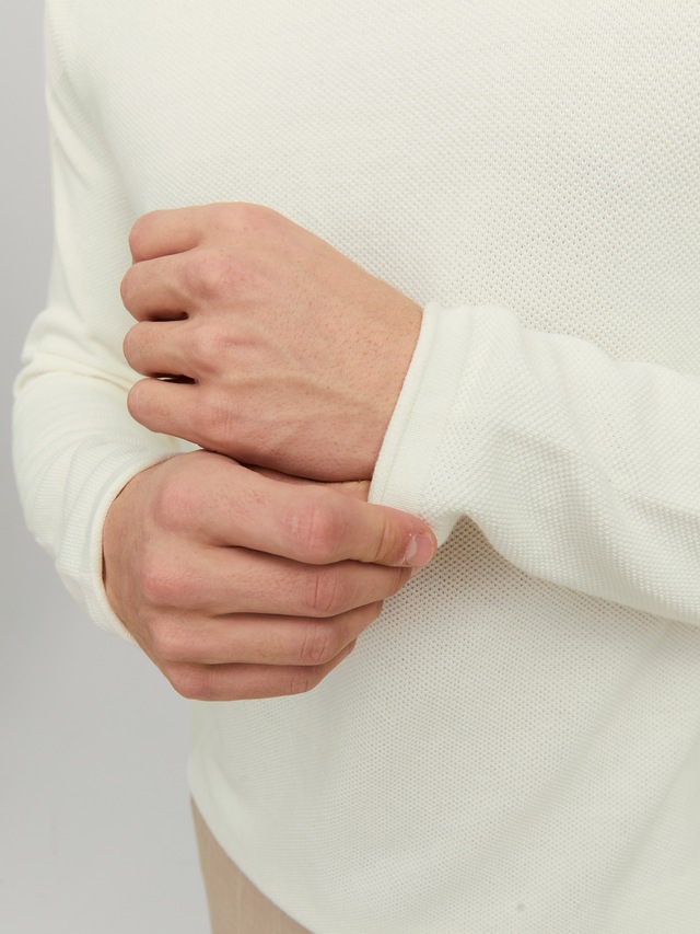 Jack & Jones Rundhalspullover »JJEHILL KNIT CREW NECK NOOS« Baumwolle, regular fit