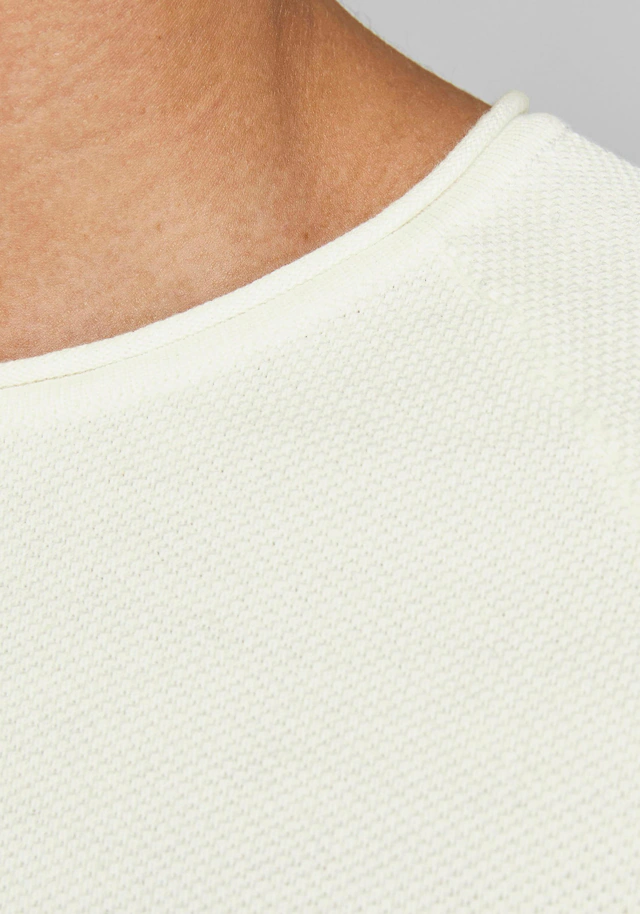 Jack & Jones Rundhalspullover »JJEHILL KNIT CREW NECK NOOS« Baumwolle, regular fit