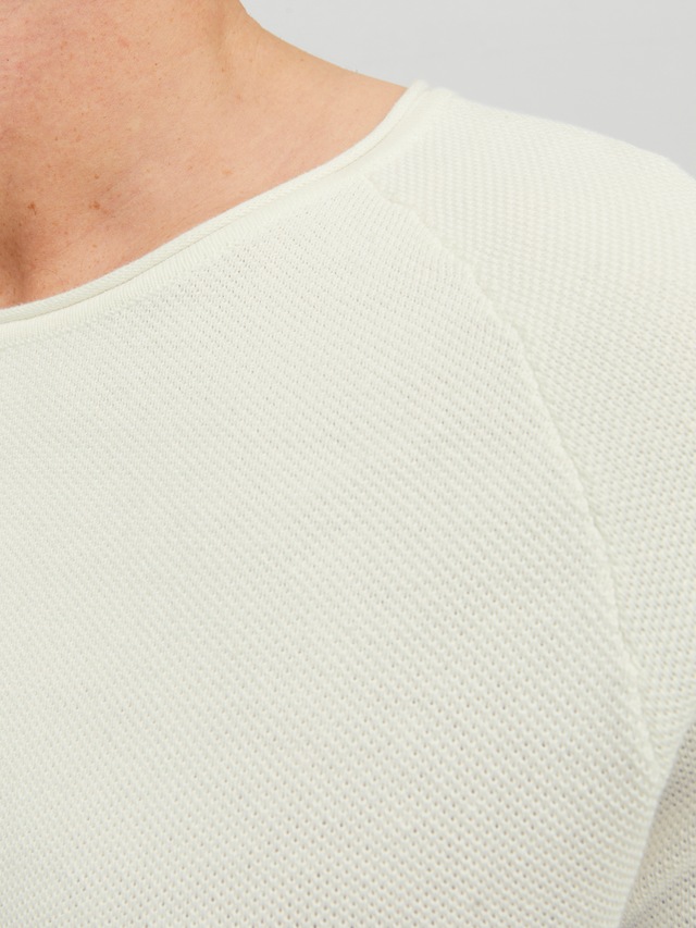 Jack & Jones Rundhalspullover »JJEHILL KNIT CREW NECK NOOS« Baumwolle, regular fit