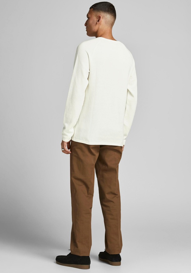 Jack & Jones Rundhalspullover »JJEHILL KNIT CREW NECK NOOS« Baumwolle, regular fit