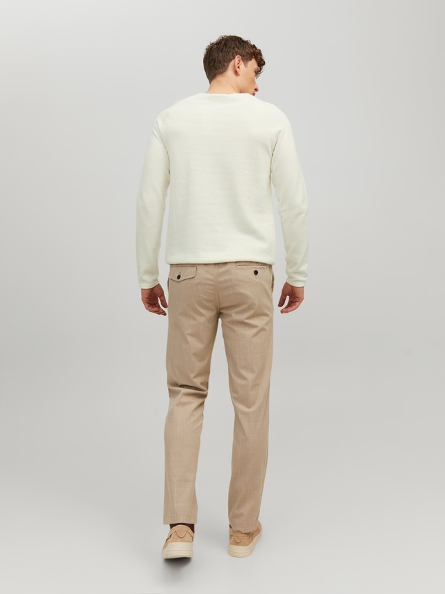 Jack & Jones Rundhalspullover »JJEHILL KNIT CREW NECK NOOS« Baumwolle, regular fit