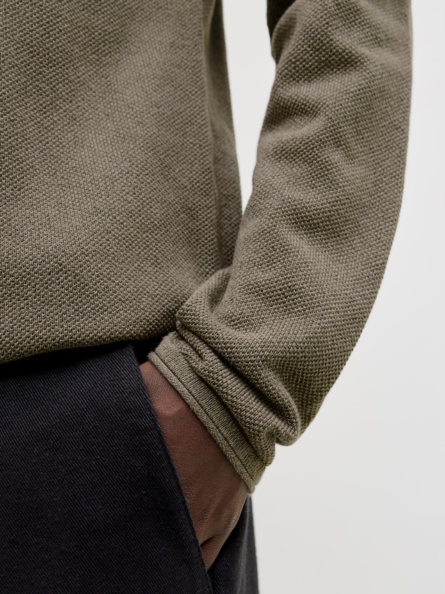 Jack & Jones Rundhalspullover »JJEHILL KNIT CREW NECK NOOS« Baumwolle, regular fit