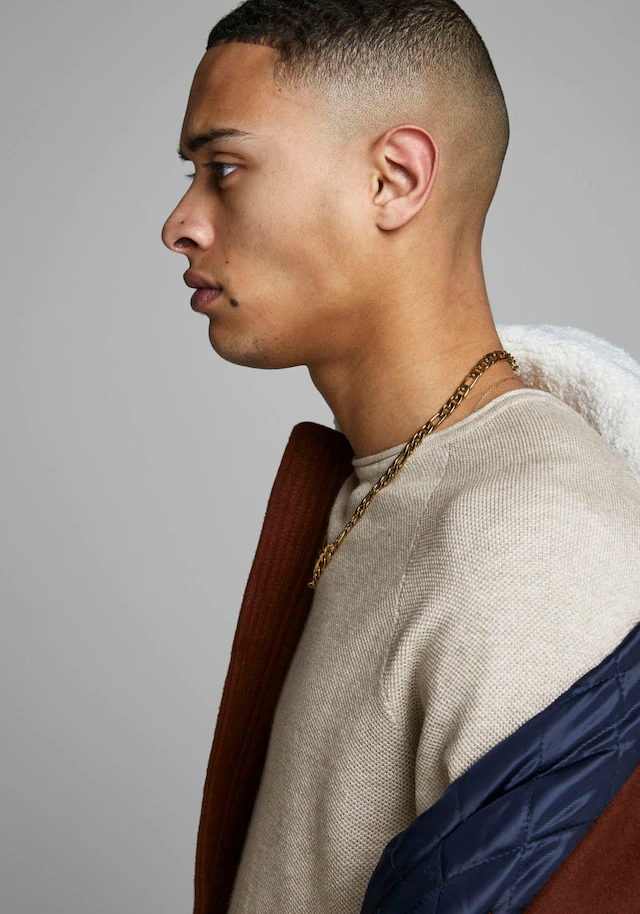 Jack & Jones Rundhalspullover »JJEHILL KNIT CREW NECK NOOS« Baumwolle, regular fit