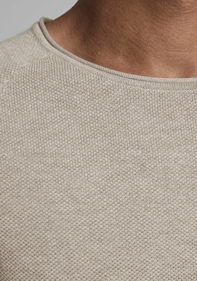 Jack & Jones Rundhalspullover »JJEHILL KNIT CREW NECK NOOS« Baumwolle, regular fit