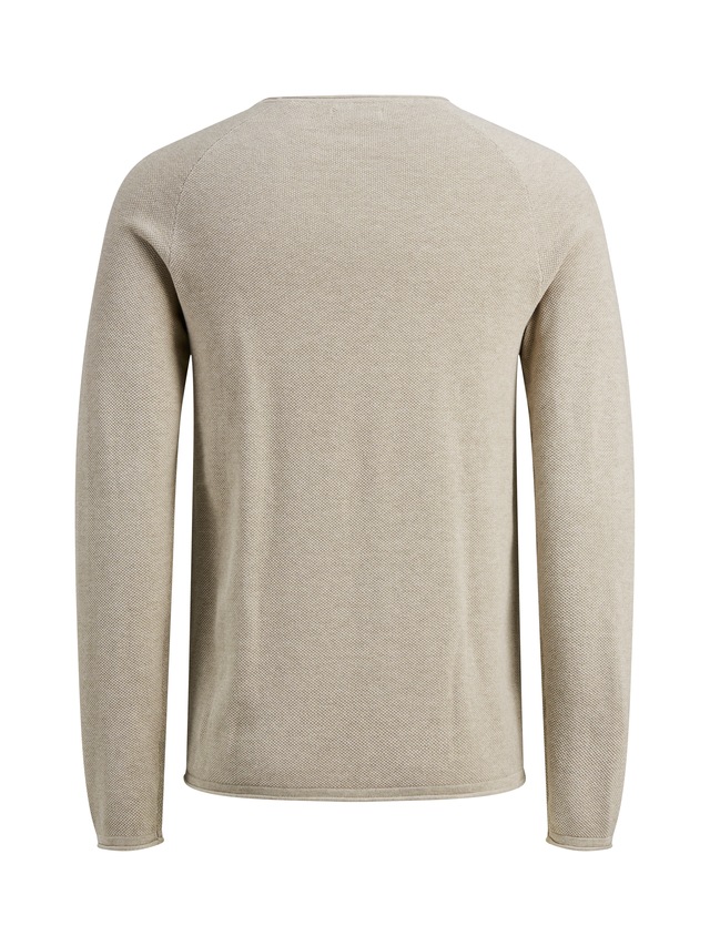 Jack & Jones Rundhalspullover »JJEHILL KNIT CREW NECK NOOS« Baumwolle, regular fit